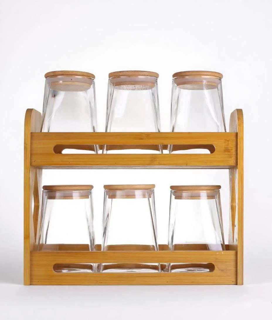 The Rustic Charm of Glass Jars with Wooden Lids