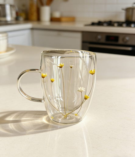 The Art of Handcrafted Floral Glass Cups