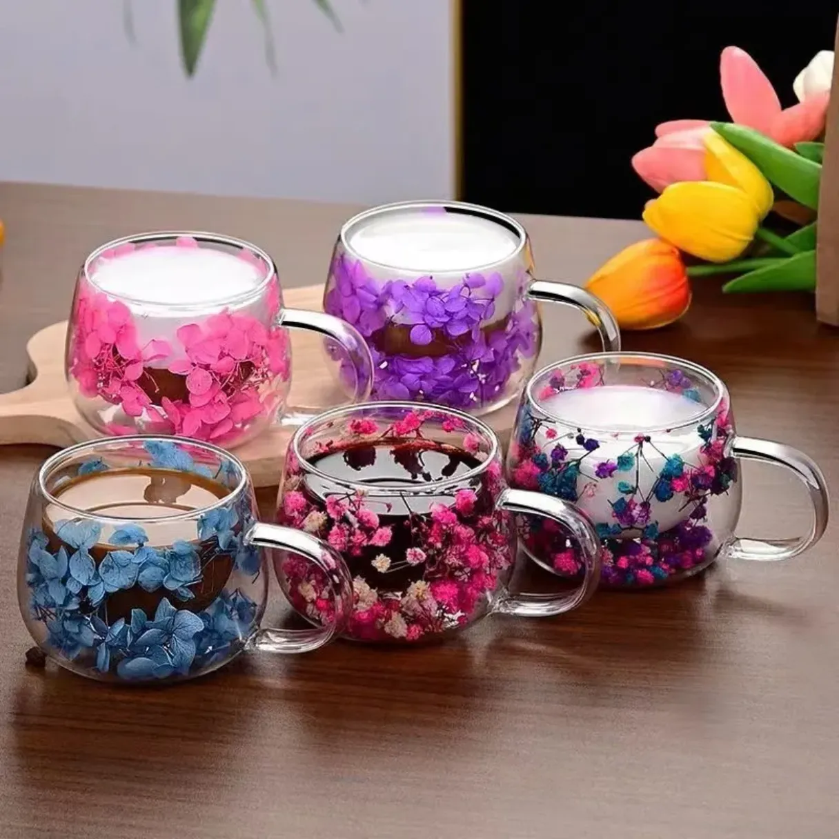 The Art of Handcrafted Floral Glass Cups