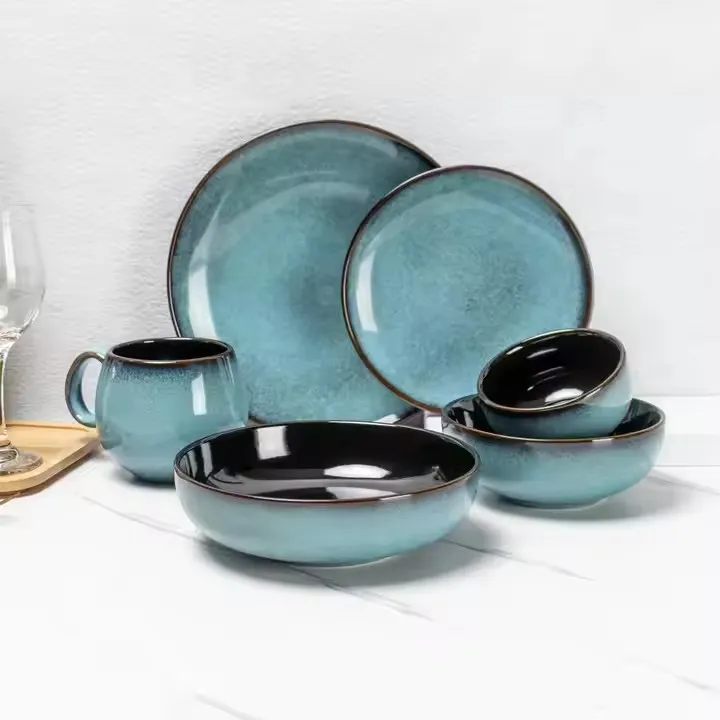 Unique Reactive Glaze Dinner Sets: Where Fire Meets Artistry