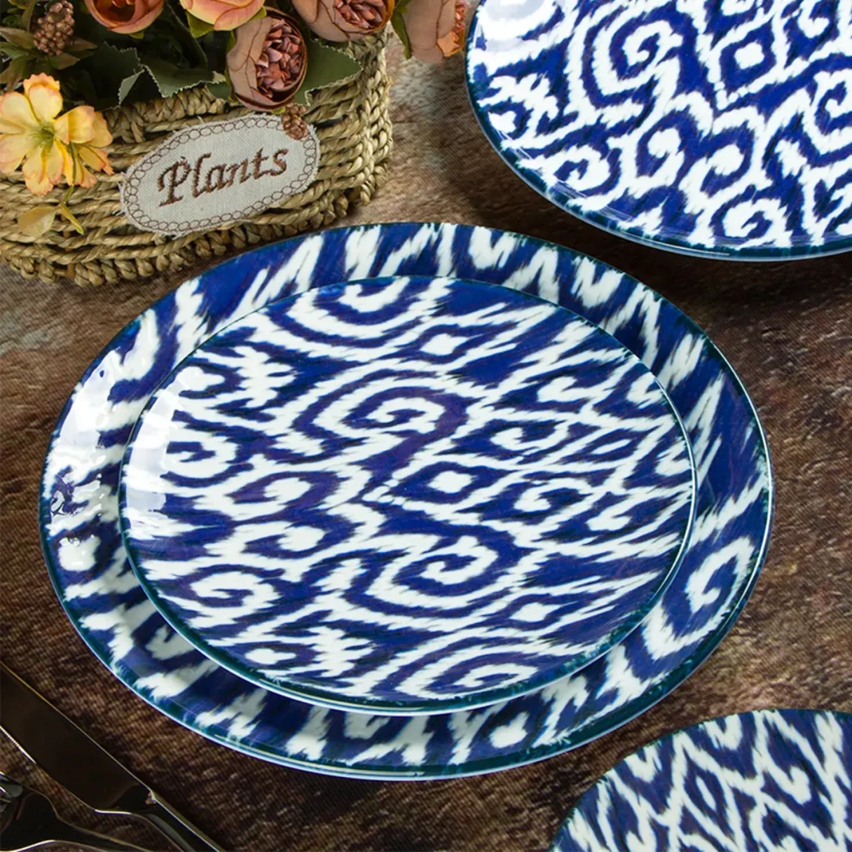 Adras Bohemian Pattern Porcelain Dinnerware Collection Pad Print