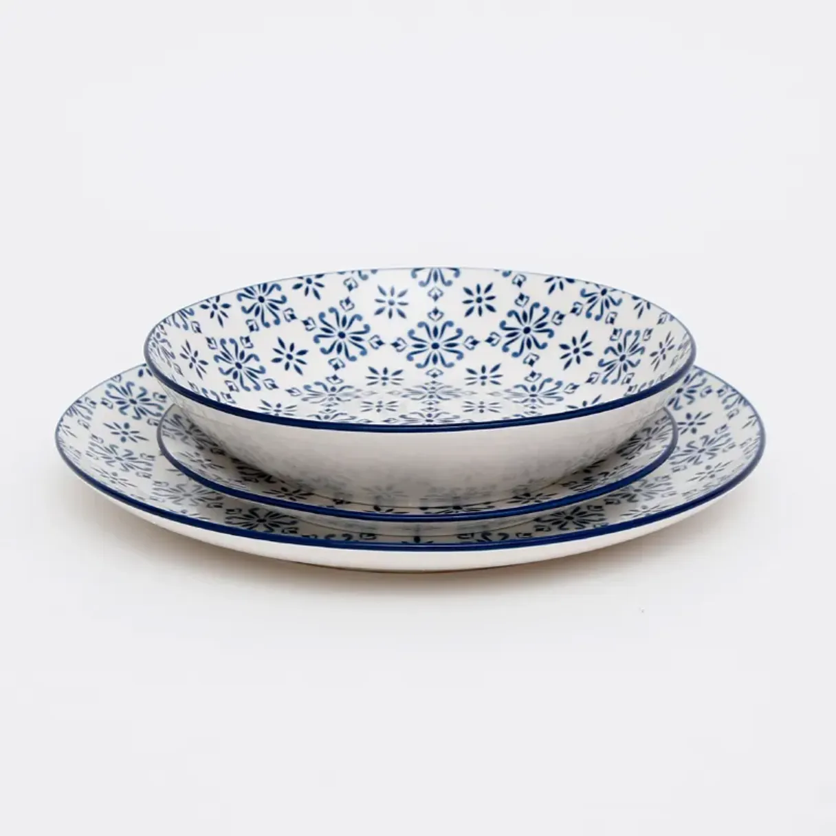 Underglaze Color Ceramic Pad Print Dinner Set