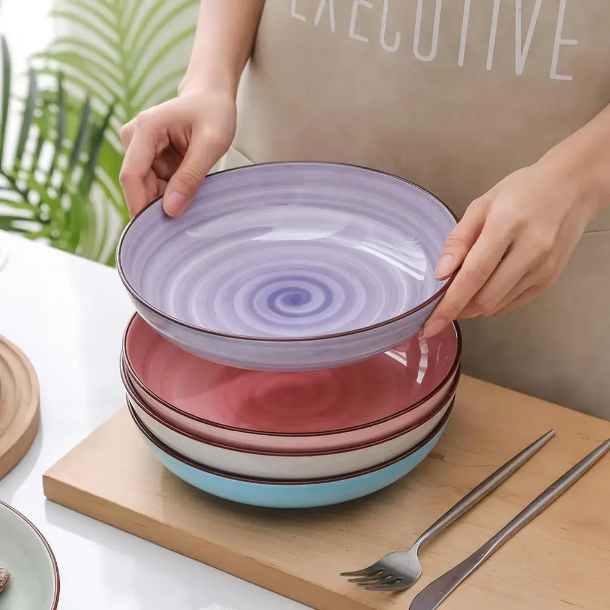 embossed dinner plates