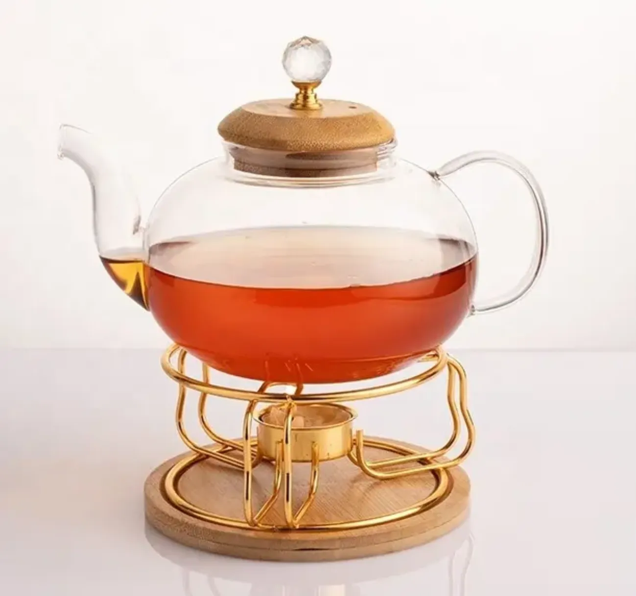 high borosilicate golden lid glass tea pot 750ml/1L/1.4L high borosilicate golden lid glass tea pot 750ml/1L/1.4L