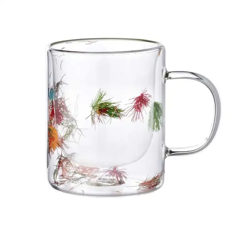 Elegant Fancy Glass Cups for Tea & Coffee | Floral Glass Mugs
