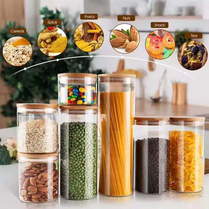 Read More About glass canister with wood lid