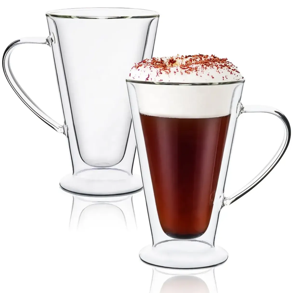 350ml double wall mug with handle