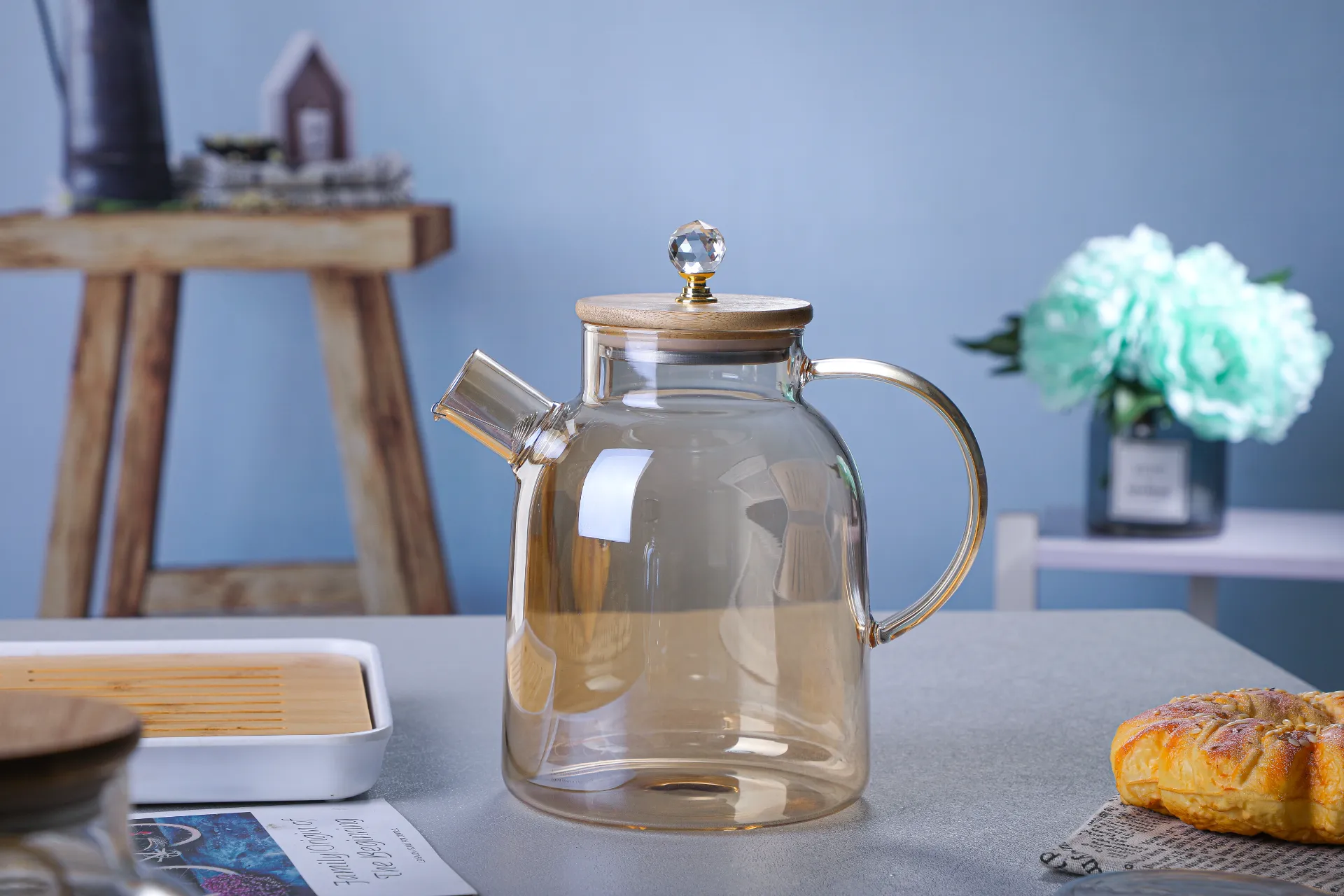 borosilicate glass tea kettle
