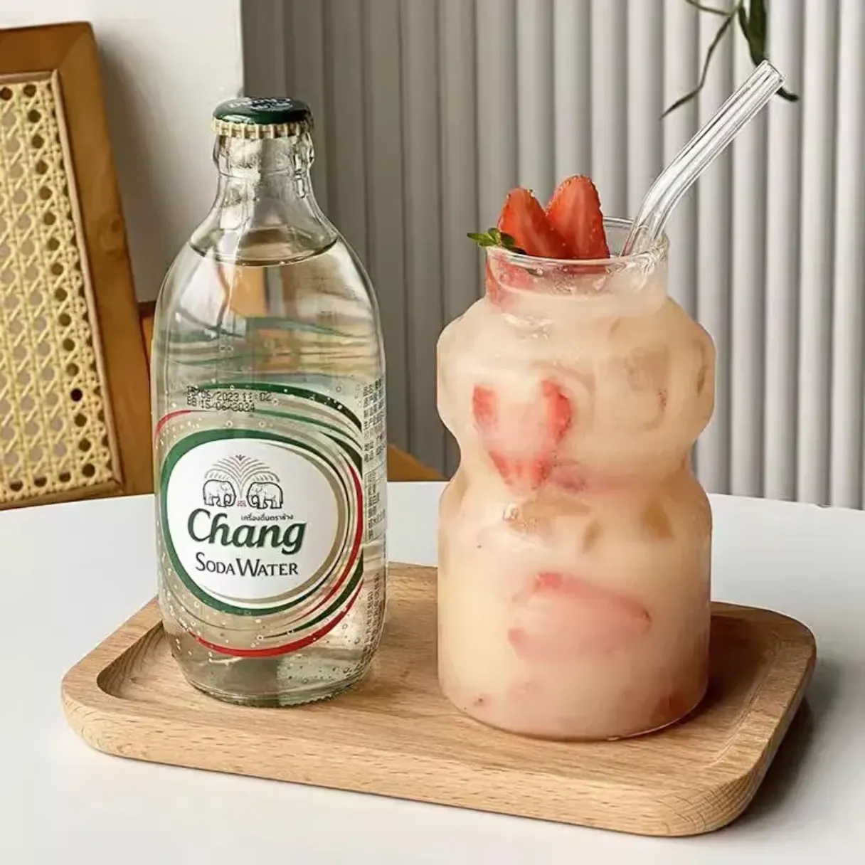 Heat Resistant Single-layer Glass Mug Juice Cup