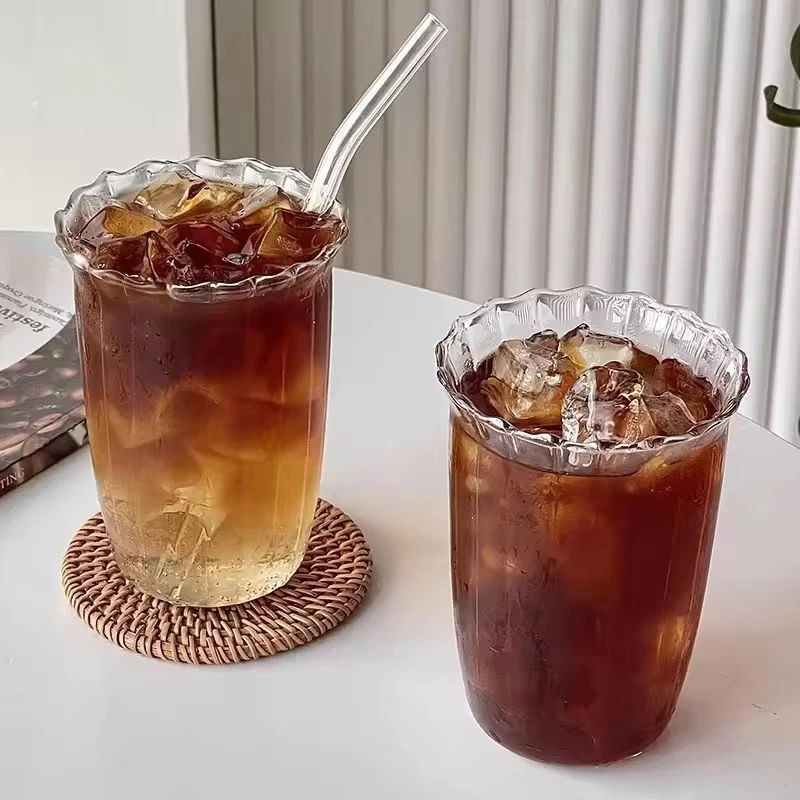 The High Borosilicate Glass Mug & Straw-420ml