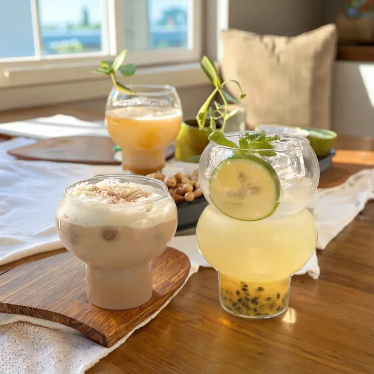 280ML/530ML COFFEE MUG COLD WATER CUP ICE MUG BOROSILICATE GLASS