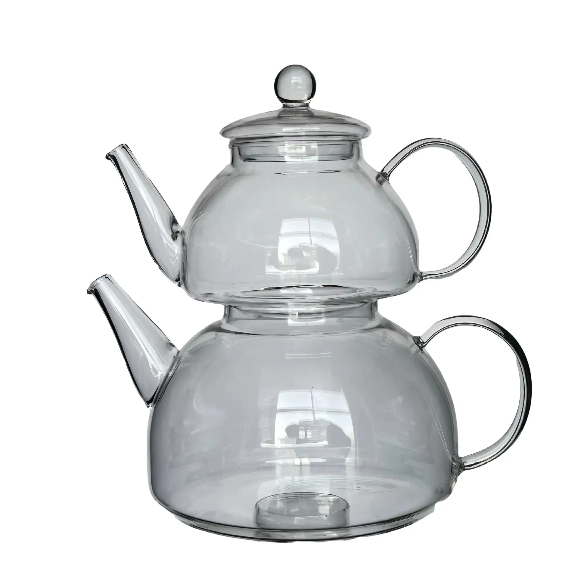 glass kettle with tea infuser
