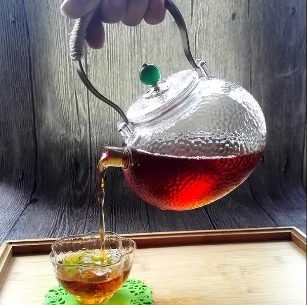 hammered glass teapot Read More About hammered glass teapot