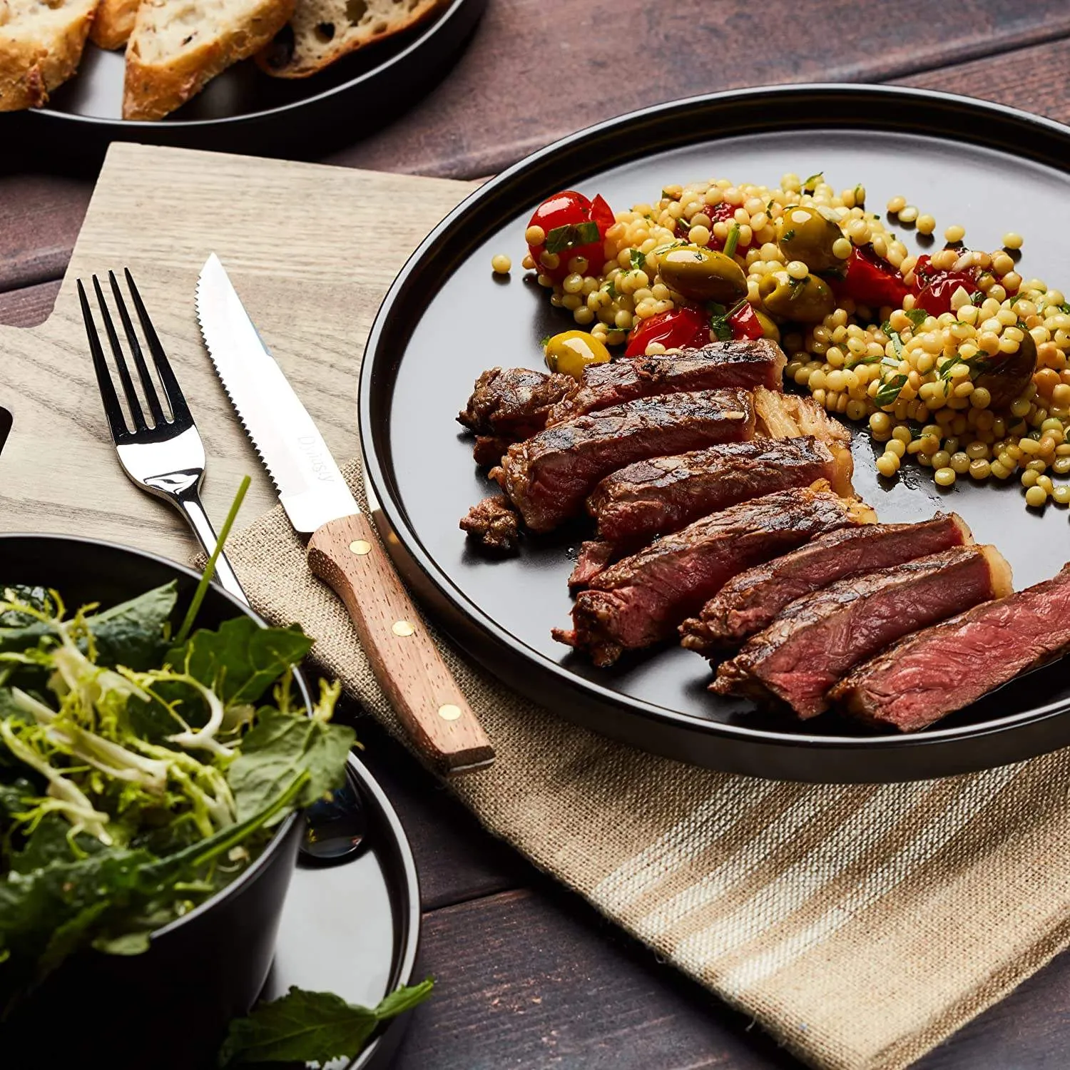 Solid Color Retro Glaze Stoneware Dinnerset