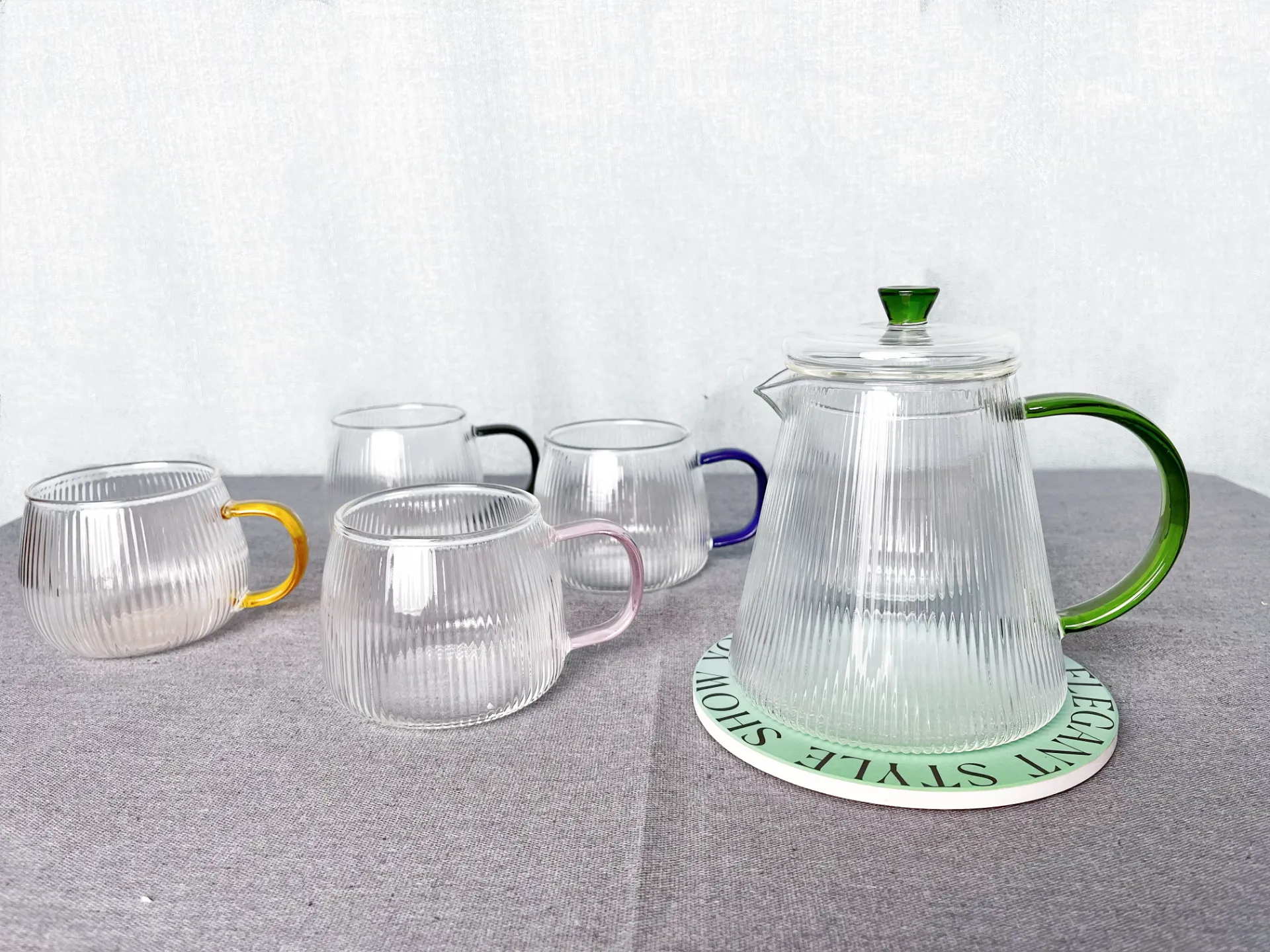 2 cup glass teapot with infuser