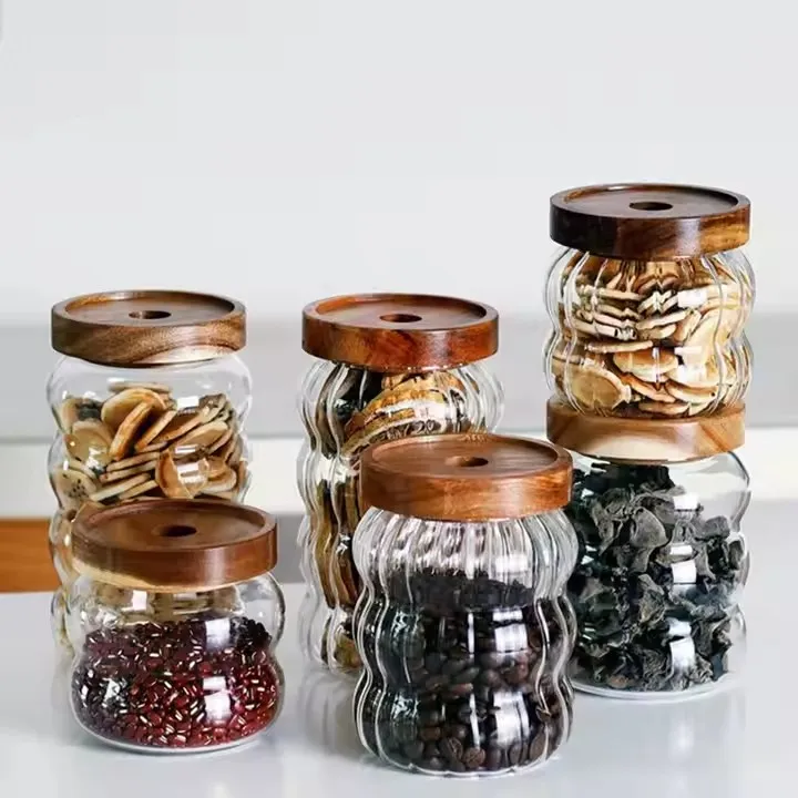 Read More About glass jars with wooden lids for spices