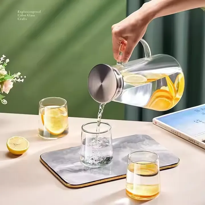 heat resistant glass pitcher