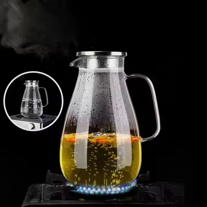 borosilicate glass pitcher with lid borosilicate glass pitcher with lid
