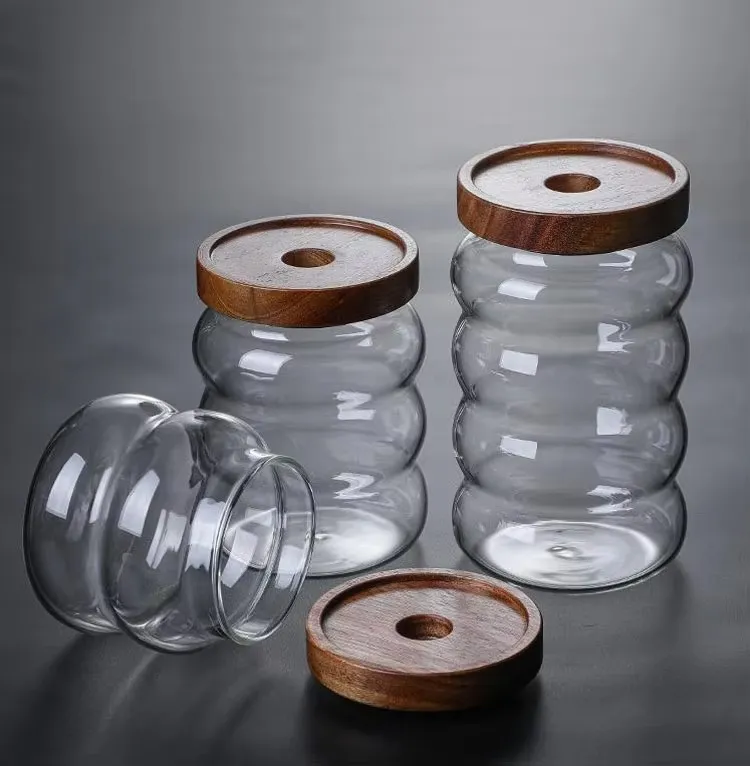Read More About glass jars with wooden lids for spices