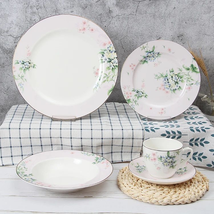 Dine in Style with Our Luxurious 20-Piece Dinnerware Set - Choose Your Finest Foundation: Porcelain, New Bone China, or Bone China