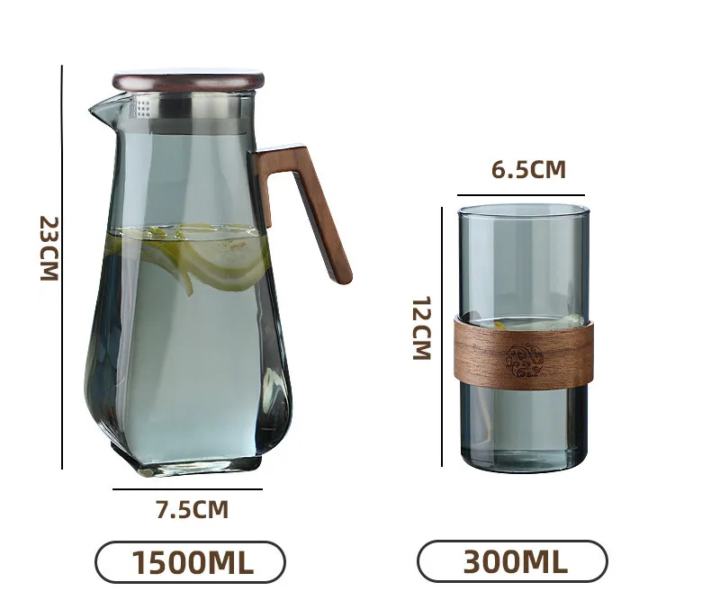 high borosilicate glass jar