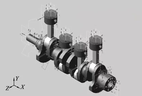 What does the crankshaft of an engine do? How does it relate to the engine work order?