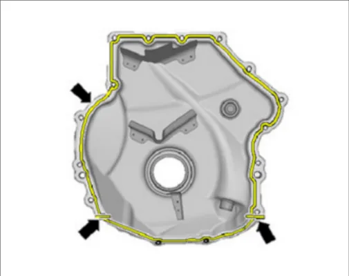 EA888 timing side cover installation points