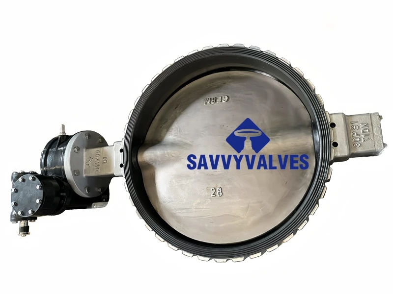 28″ 150LB Wafer Style Butterfly Valve Drilled as per ASME B16.47 series B