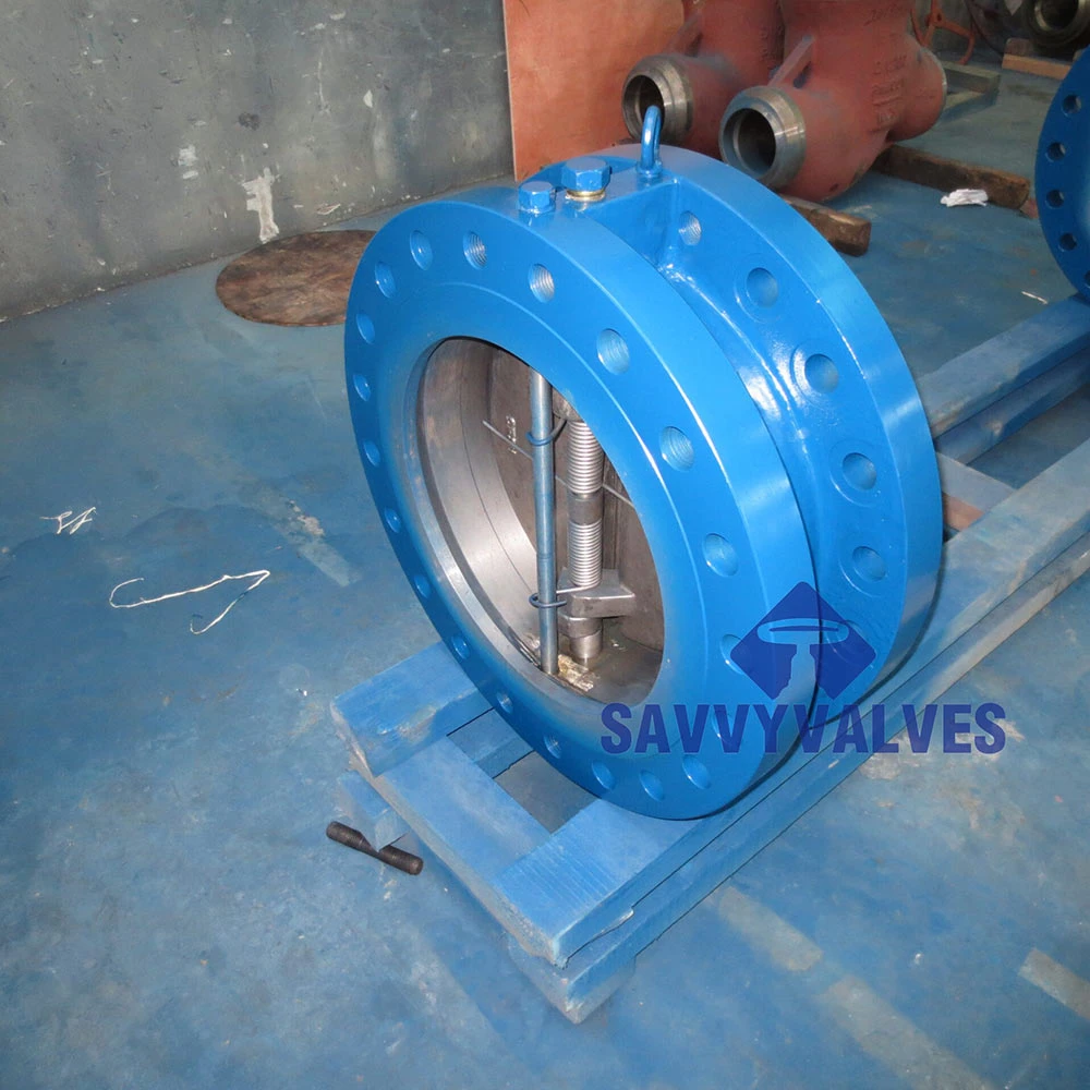 24″ 600lb Metal Seated Wafer Double Flange Dual Plate Check Valve