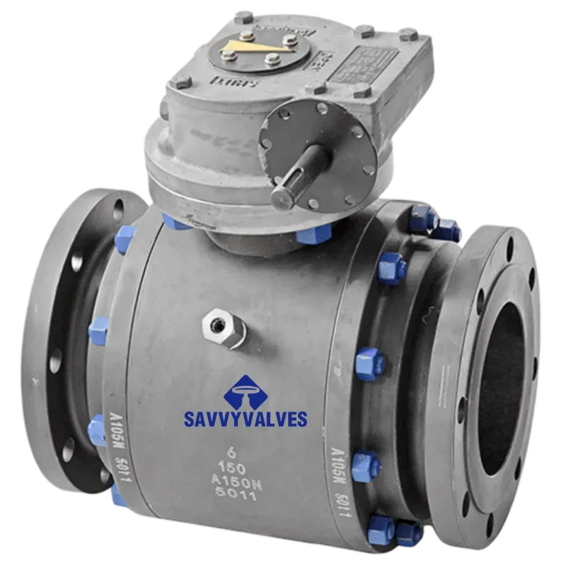 6″-150LB-RF A105 Trunnion Ball Valve