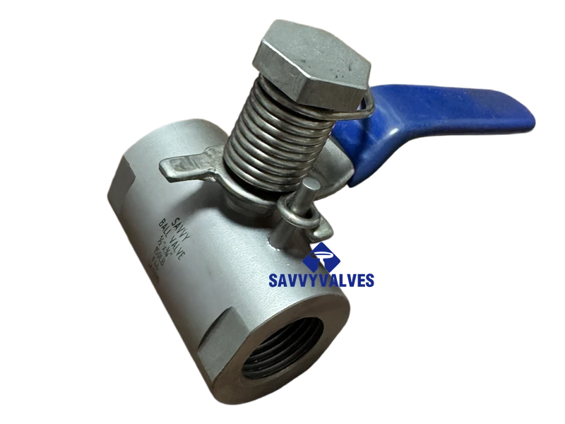 Spring Closed Lever Operated Ball Valve