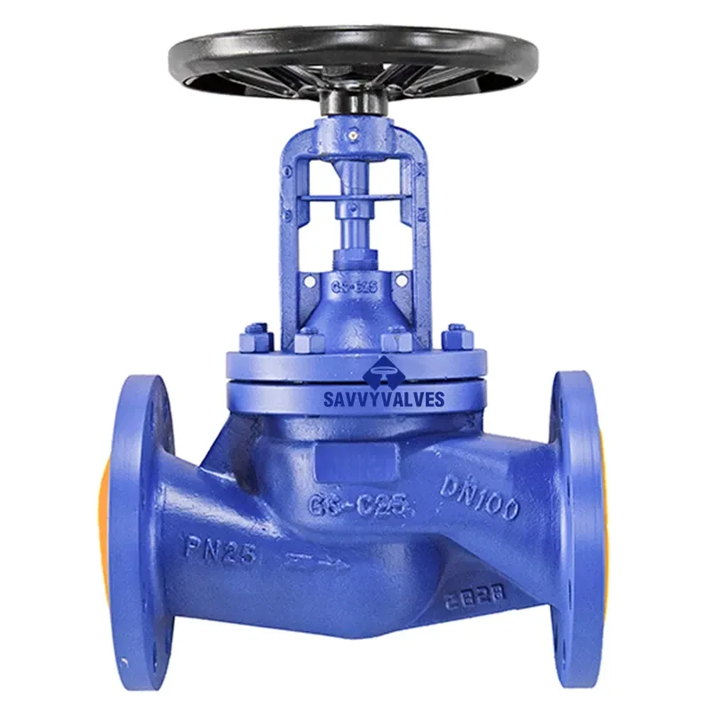 DN100-PN25 Bellow Seal Globe Valve