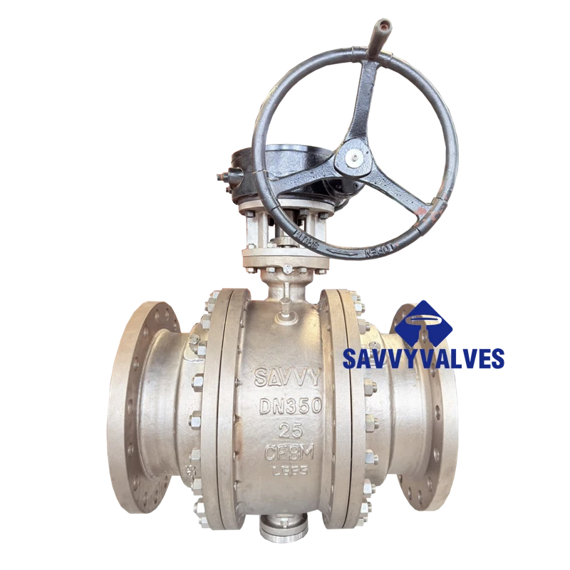 3-Piece Stainless Steel Trunnion Ball Valve PN25