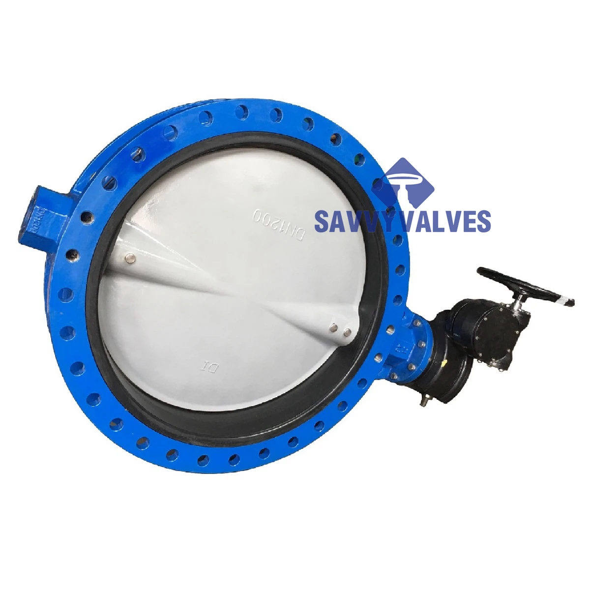 Nylon Coated U Section Double Flange Butterfly Valve
