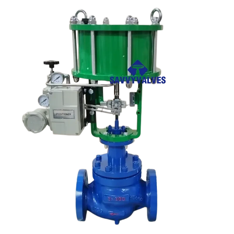 3″-300LB-RF Piston Type Pneumatic Actuated Control Valve c/w E/P Positioner