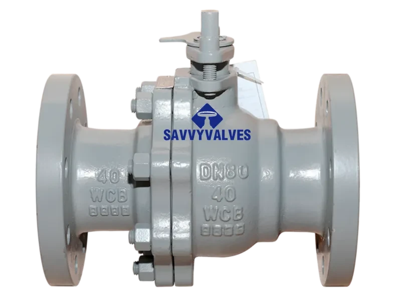 DN80-PN40-RF Soft Seated Floating Ball Valve