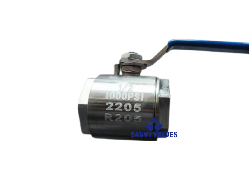 1000PSI 2 Piece Solid Bar Forged Floating Ball Valves