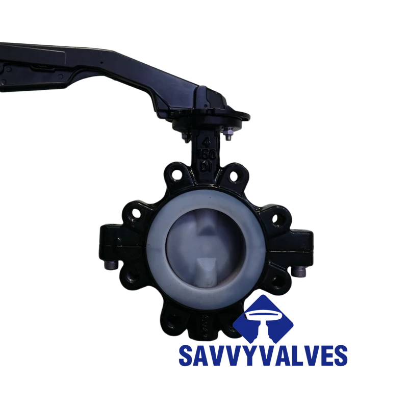PFA Fully Lined Butterfly Valves Lugged