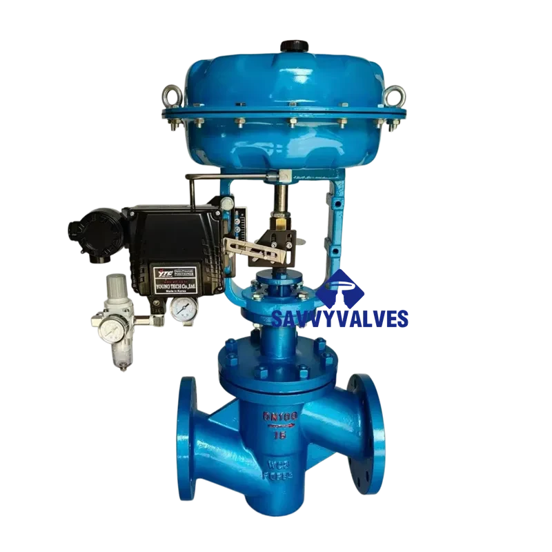 DN100-PN16-RF Diaphragm Pneumatic Actuated Control Valve