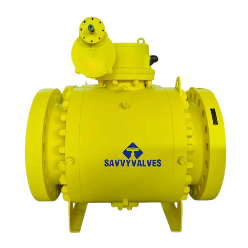 20″-600LB-RF 3-Piece Trunnion Ball Valve Forged