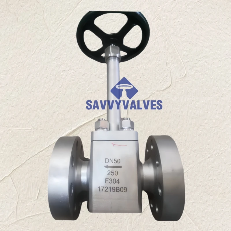 CNG LNG LPG Cryogenic free forged globe valve