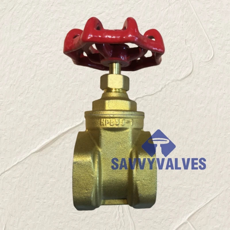 Plumbing brass gate valve