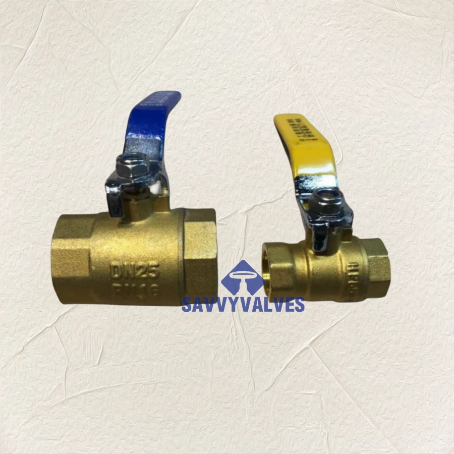 Plumbing brass ball valve