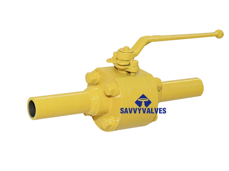 1″-600LB-Nipples End Metal Seated 3-Piece Floating Ball Valve