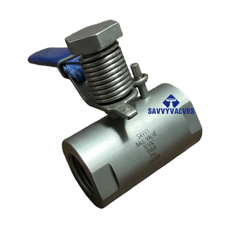 Spring Closed Lever Operated Ball Valve