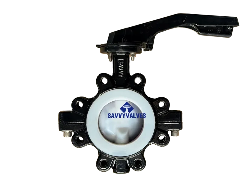 4″-150LB-Lugged PFA Lined Butterfly Valve