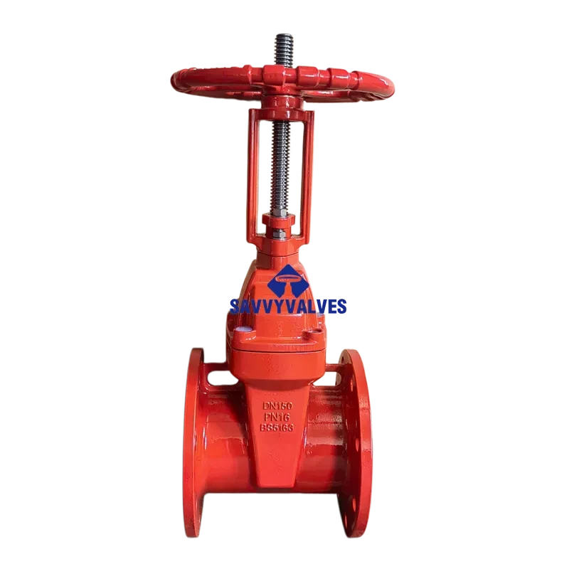 DN150-PN16 Ductile Iron Metal Seated Rising Stem Gate Valve