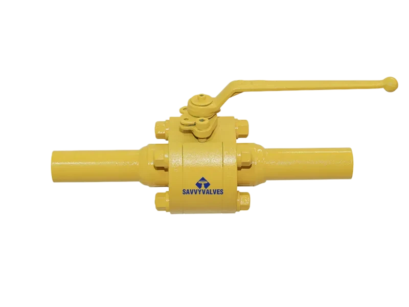 1″-600LB 3-Piece Metal Seated Floating Ball Valves C/W nipples
