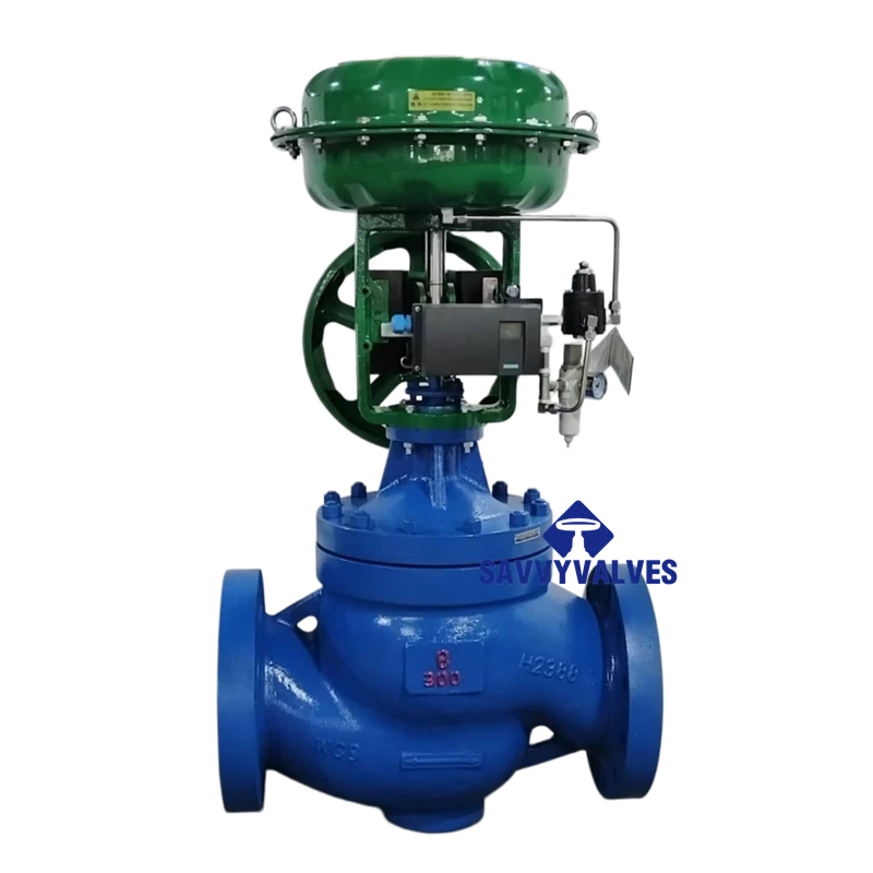 8″-300LB-RF Diaphragm Pneumatic Actuated Control Valve C/W E/P Positioner