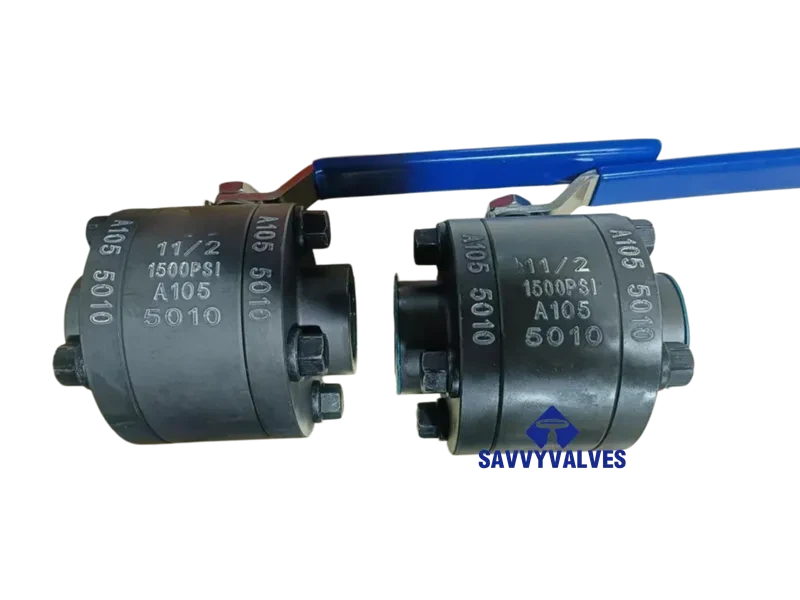 1500PSI 3-Piece Solid Bar Forged Floating Ball Valves